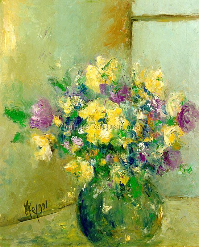 Jarron Con Flores - 马里·Fe·罗梅罗·坎波